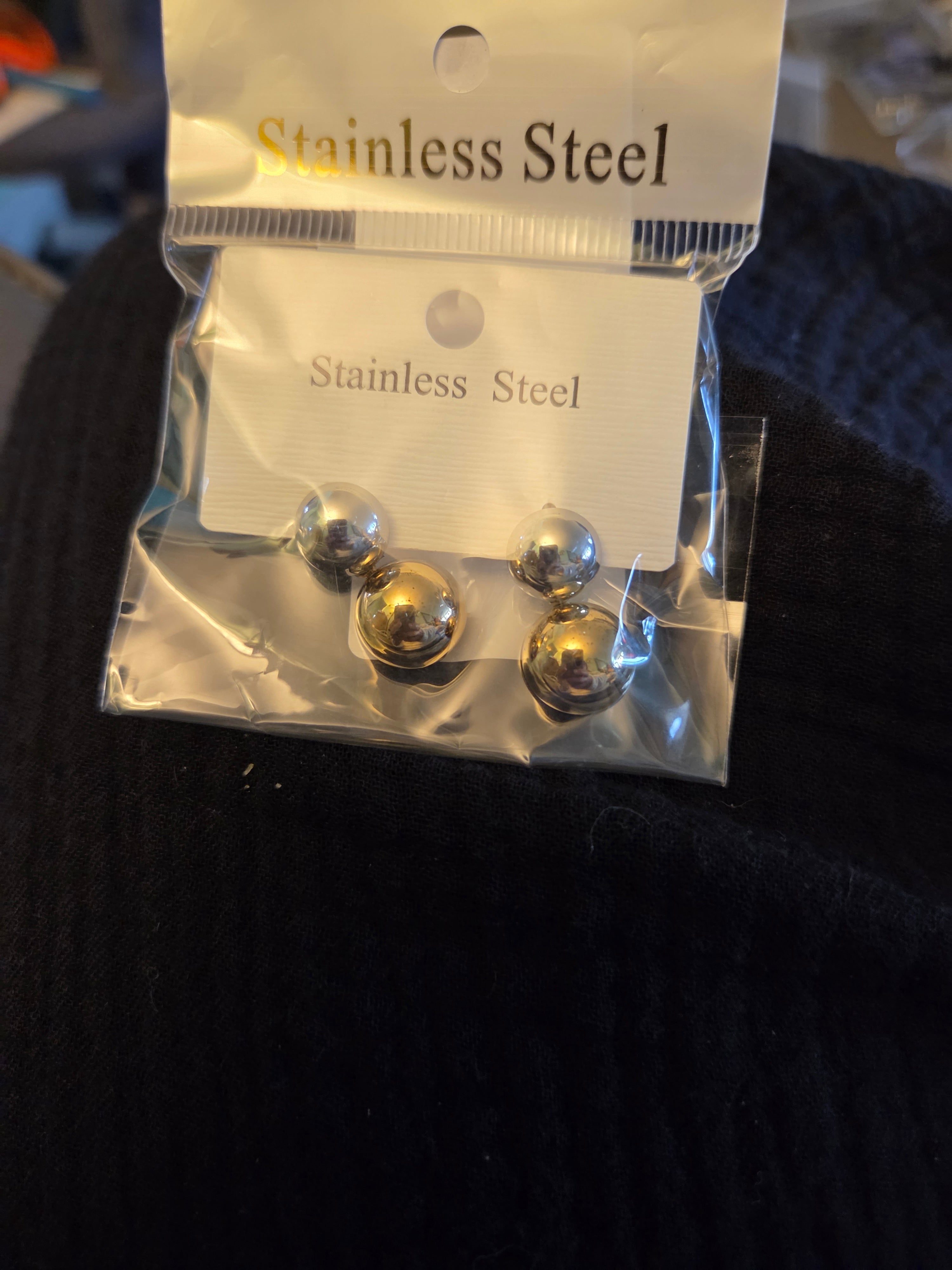 Silver and Gold Earrings