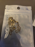 Gold White Turtle Necklace