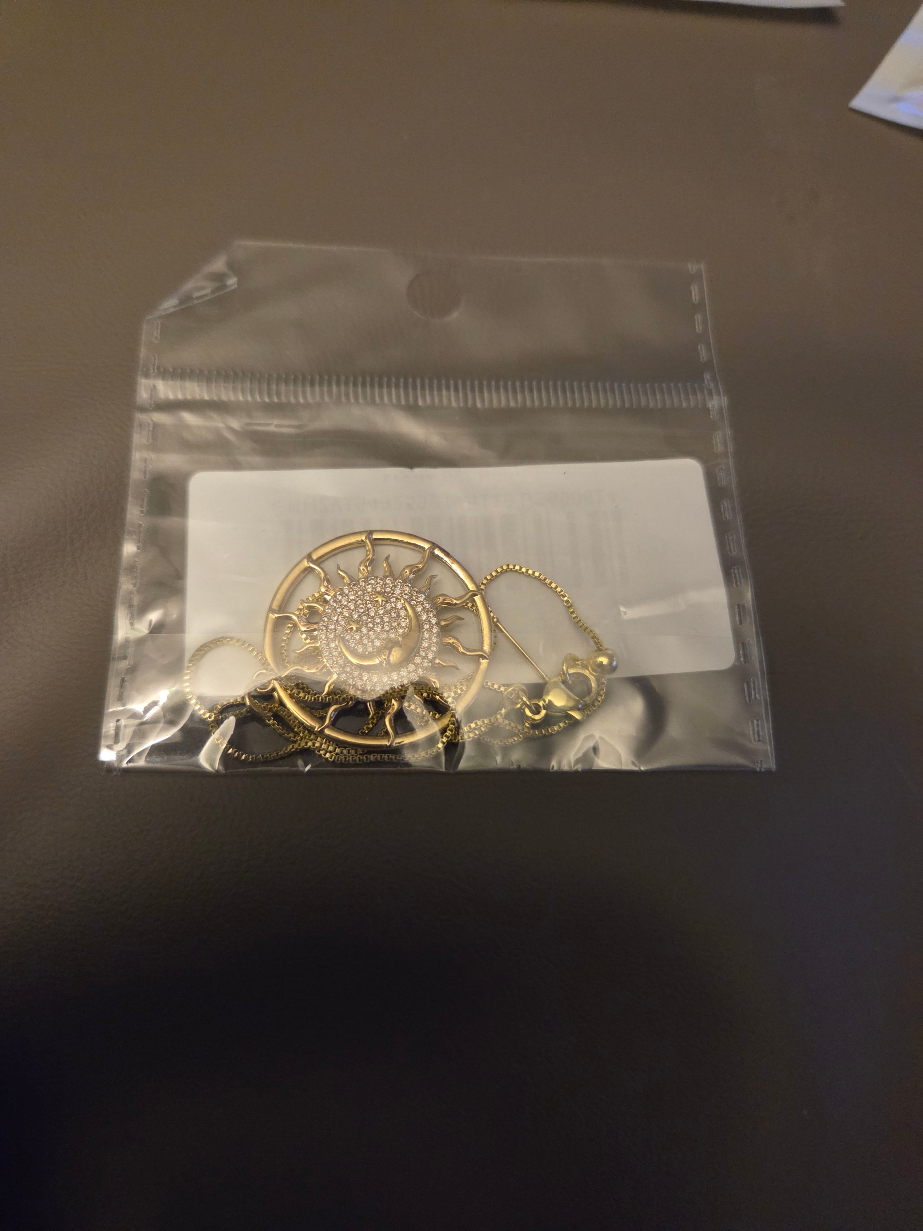 Round moon Necklace