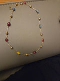 Colorful stone necklace