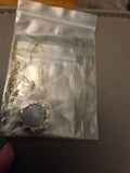 Gold necklace Round Colorful stones