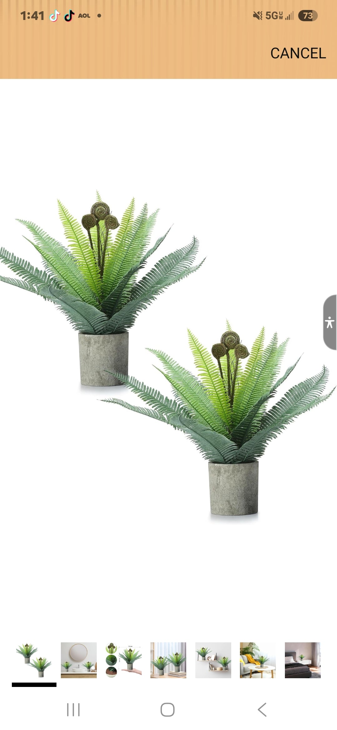 Small Potted Artificial plants