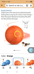 Cat/Dog interactive ball.