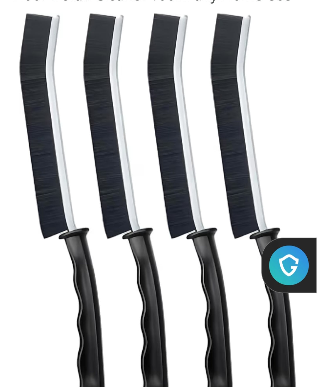 Crevice Cleaning Brushes Set – Narrow Detail Brushes – Grout, Corners & Hard-to-Reach Areas
