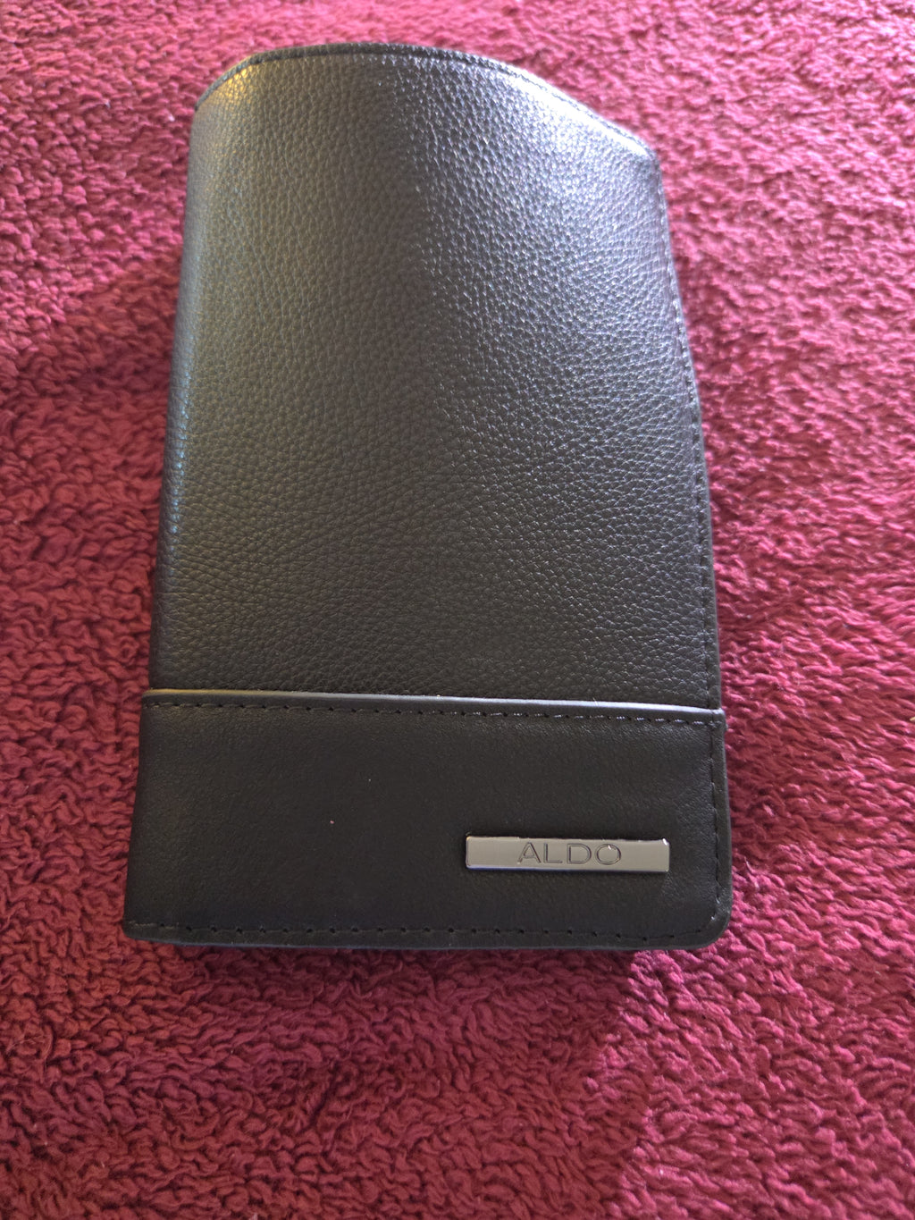 ALDO Black Wallet Clutch – Faux Leather Multi-Card Holder Organizer