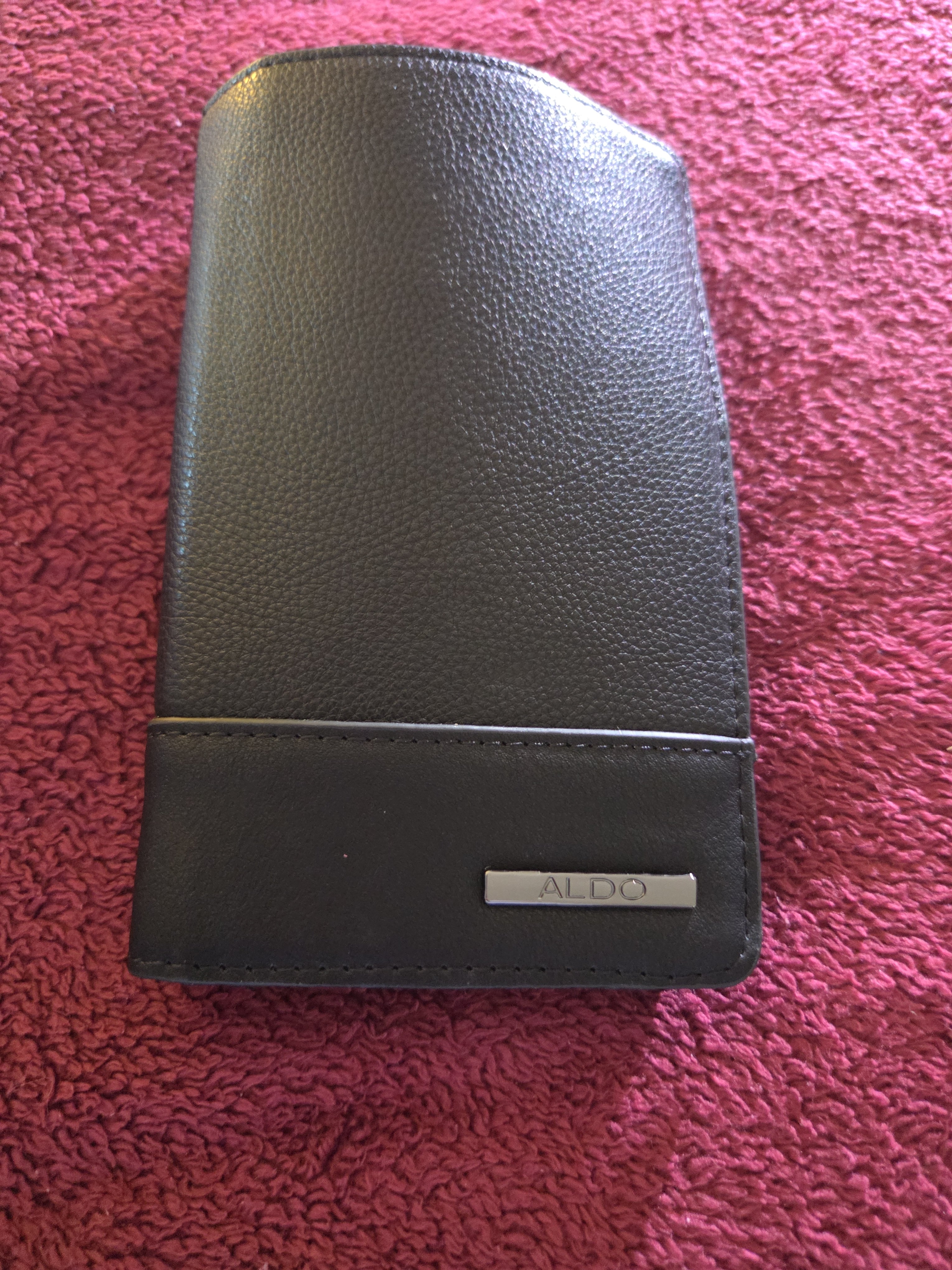 ALDO Black Wallet Clutch – Faux Leather Multi-Card Holder Organizer