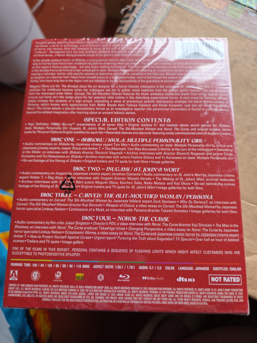 J-Horror Rising Blu-ray Box Set (Arrow Video) – Gift Ready, New Sealed