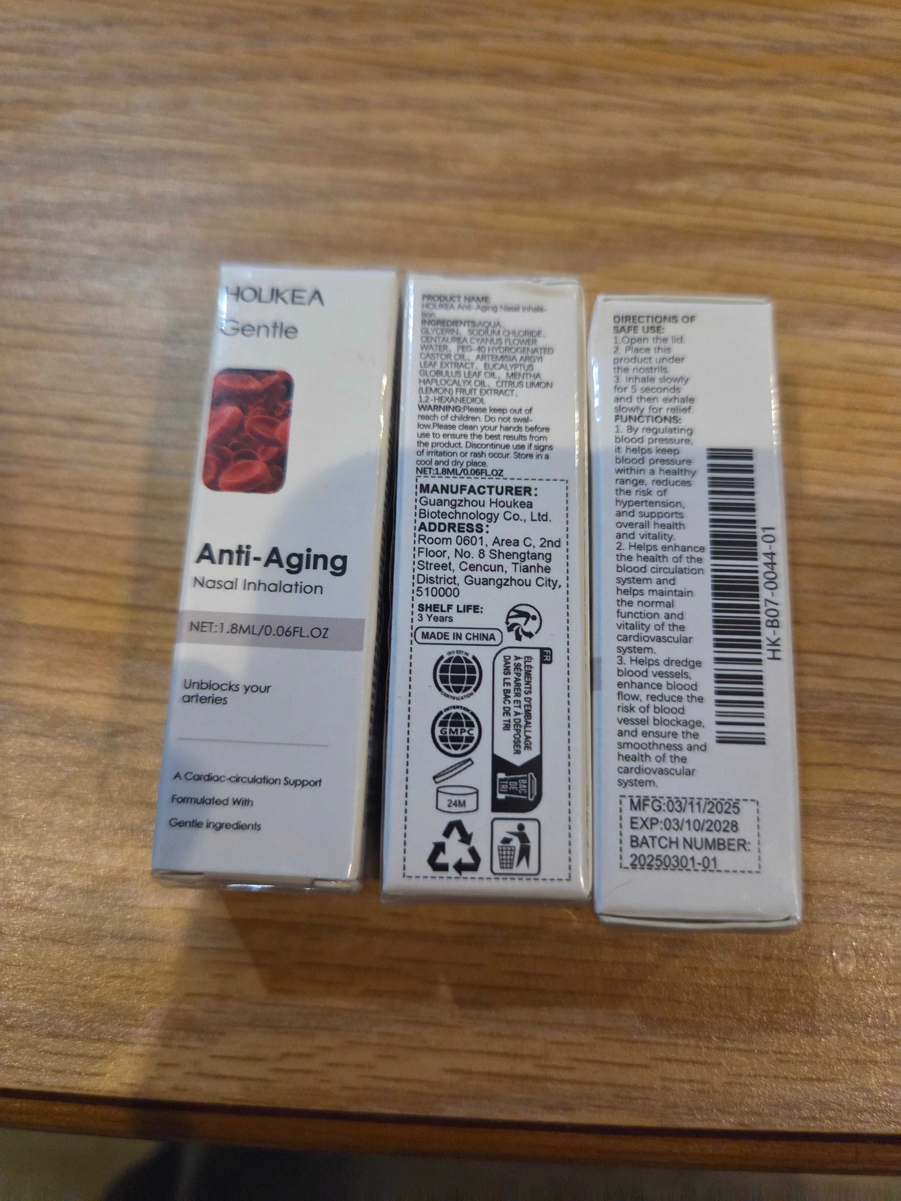 Anti-aging nasal Inhalation