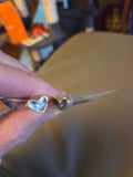 Black Heart Earrings