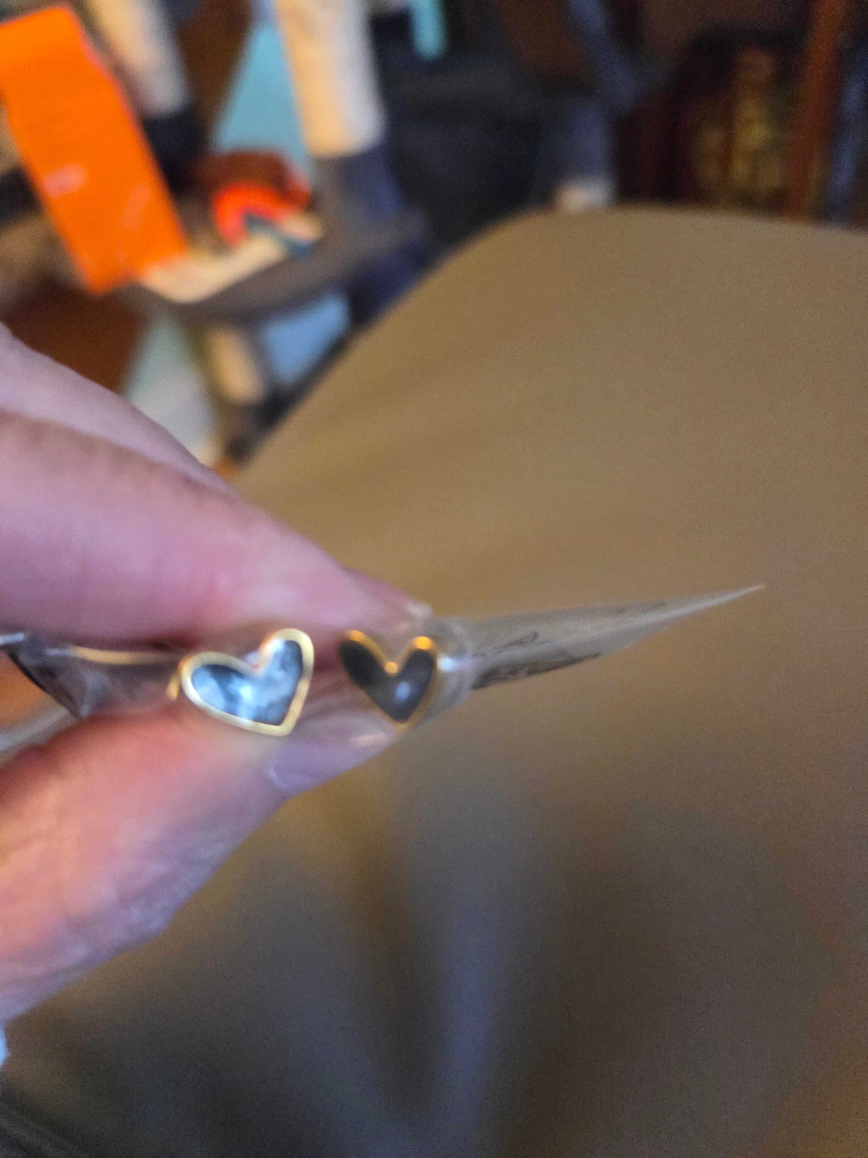 Black Heart Earrings