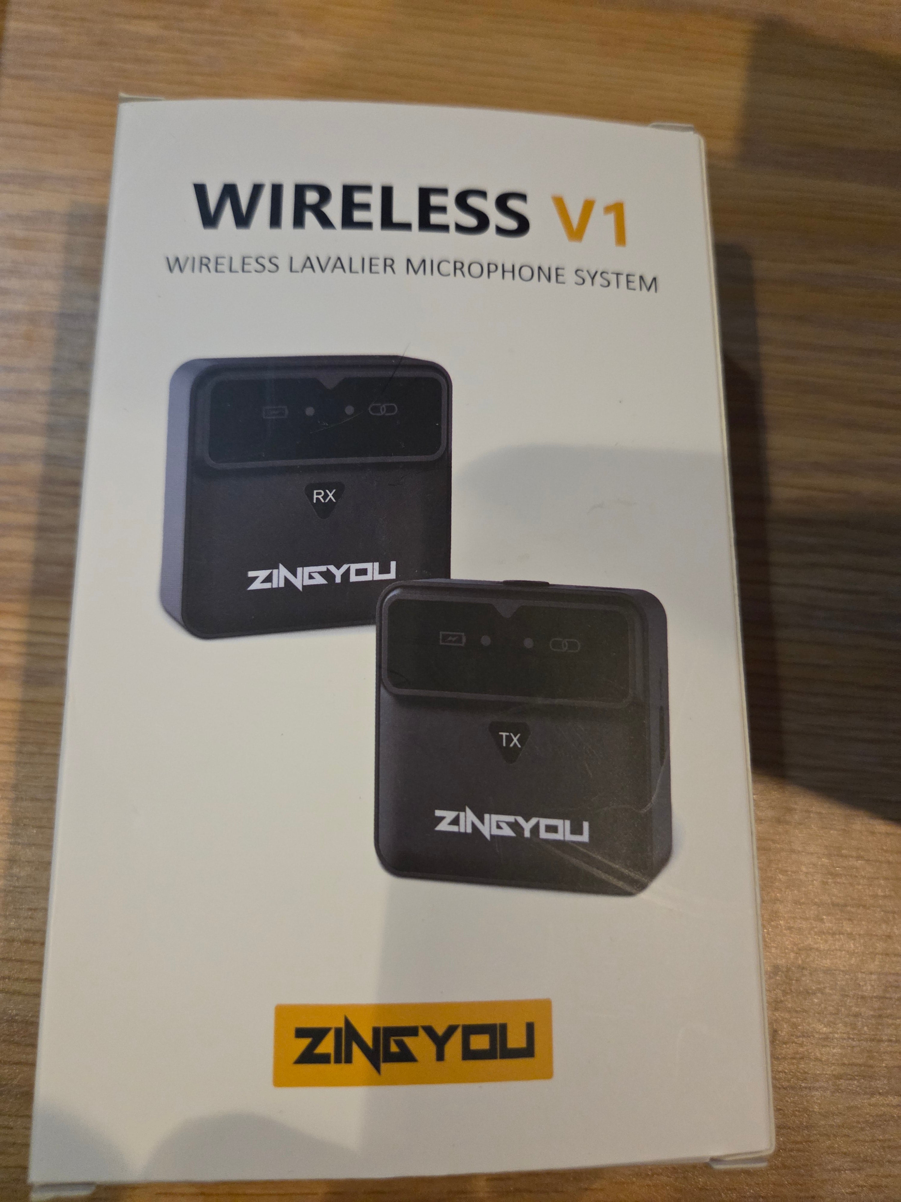ZINGYOU Wireless Lavalier Microphone V1 – Clip-On Mic System for iPhone & Android