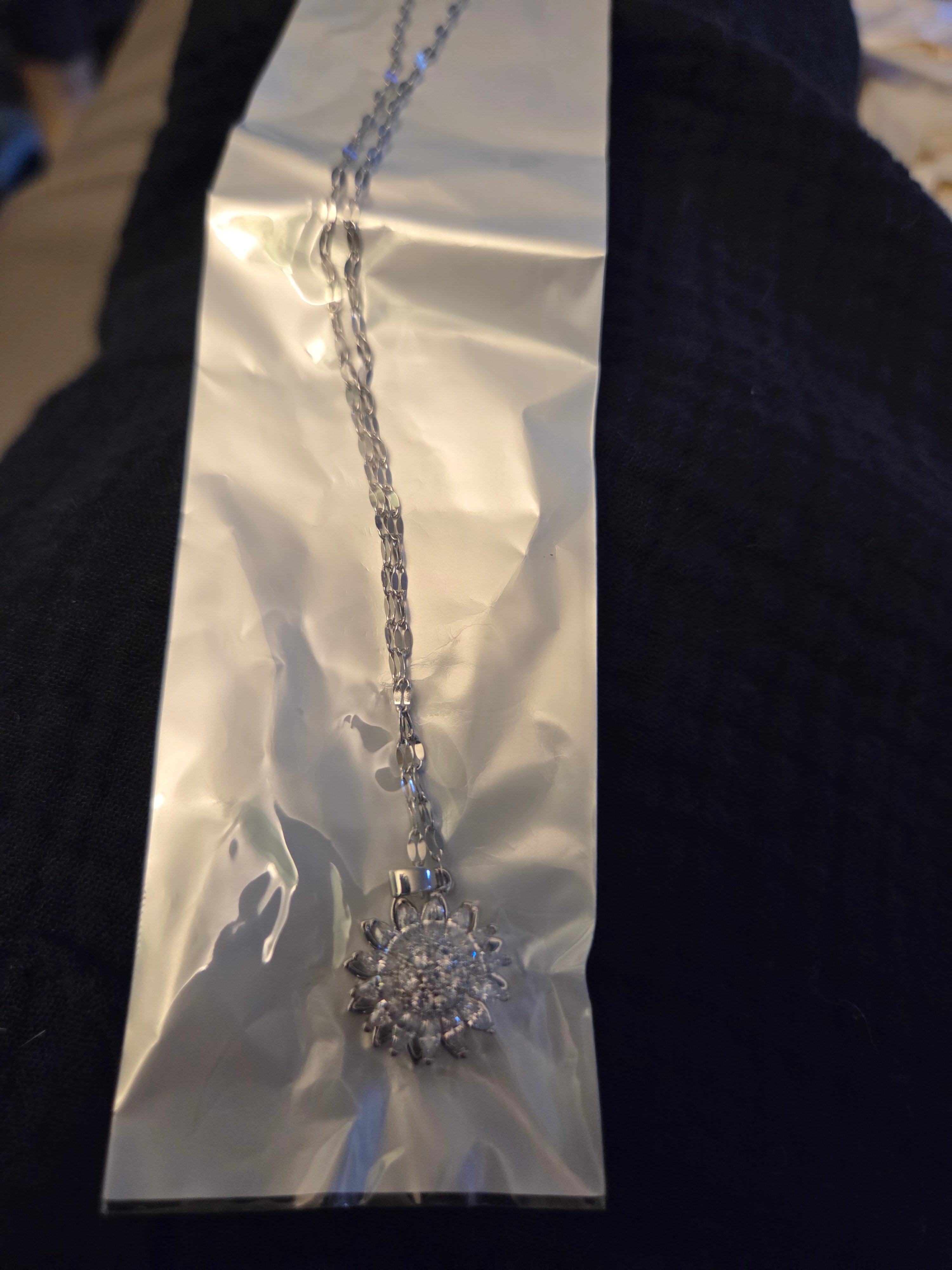 Silver Round necklace