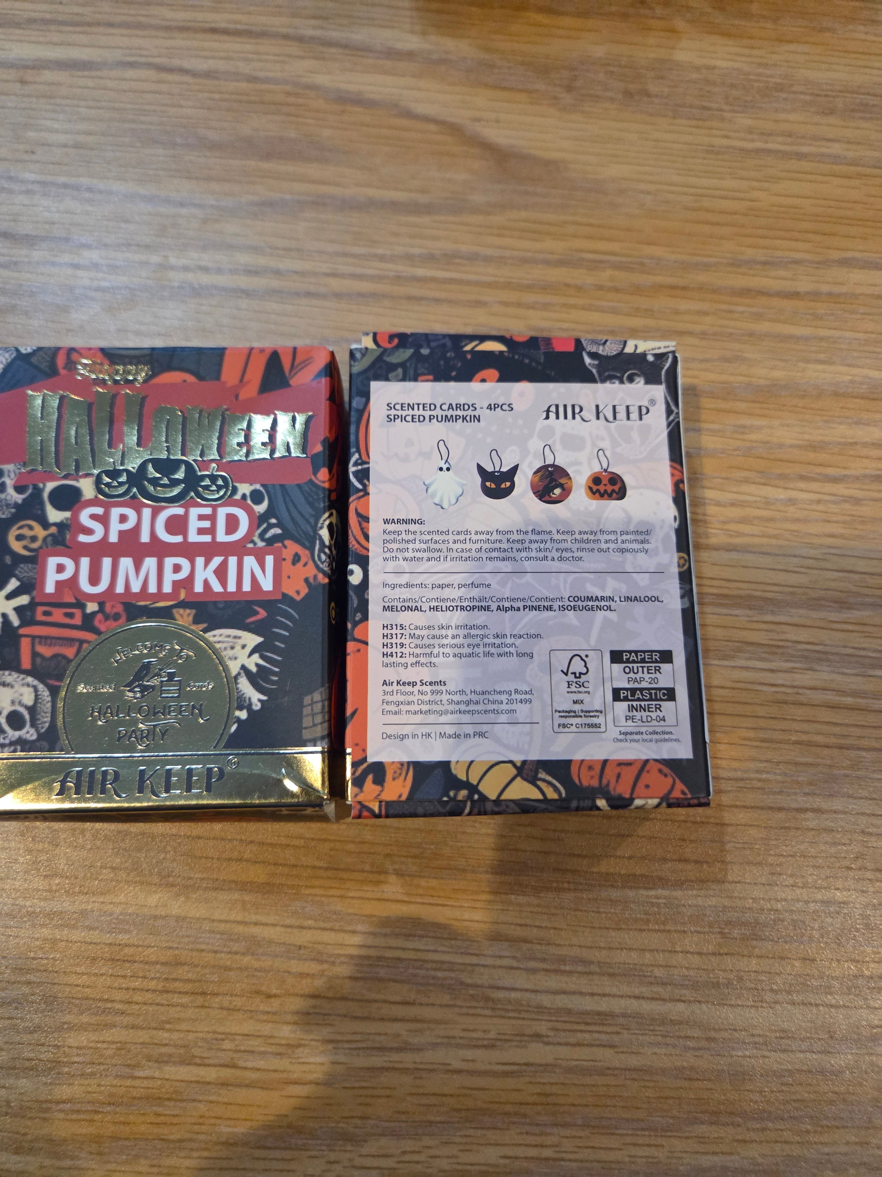 Air Freshners for car or home. Pumpkin Spice