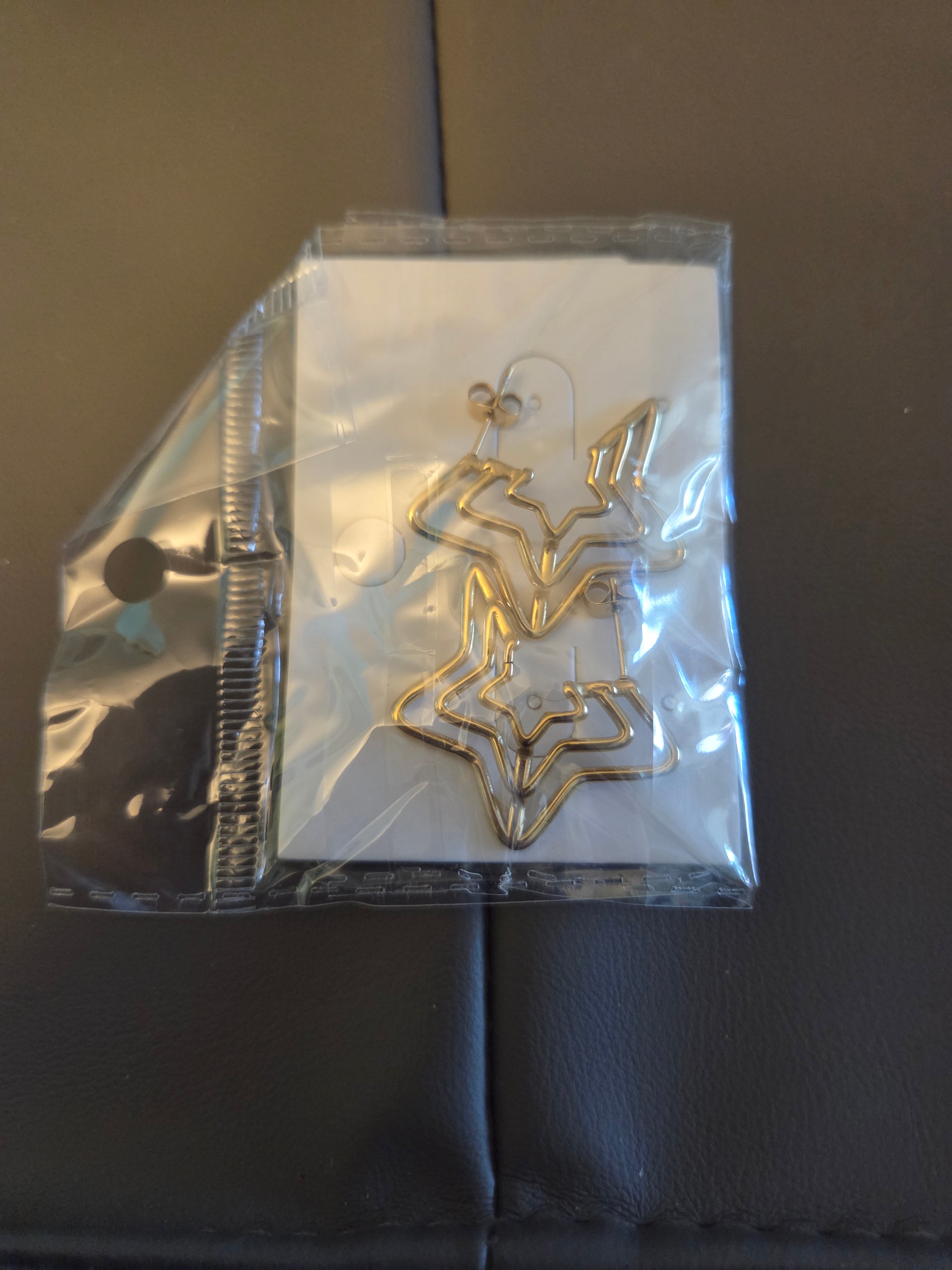 Gold Star earrings