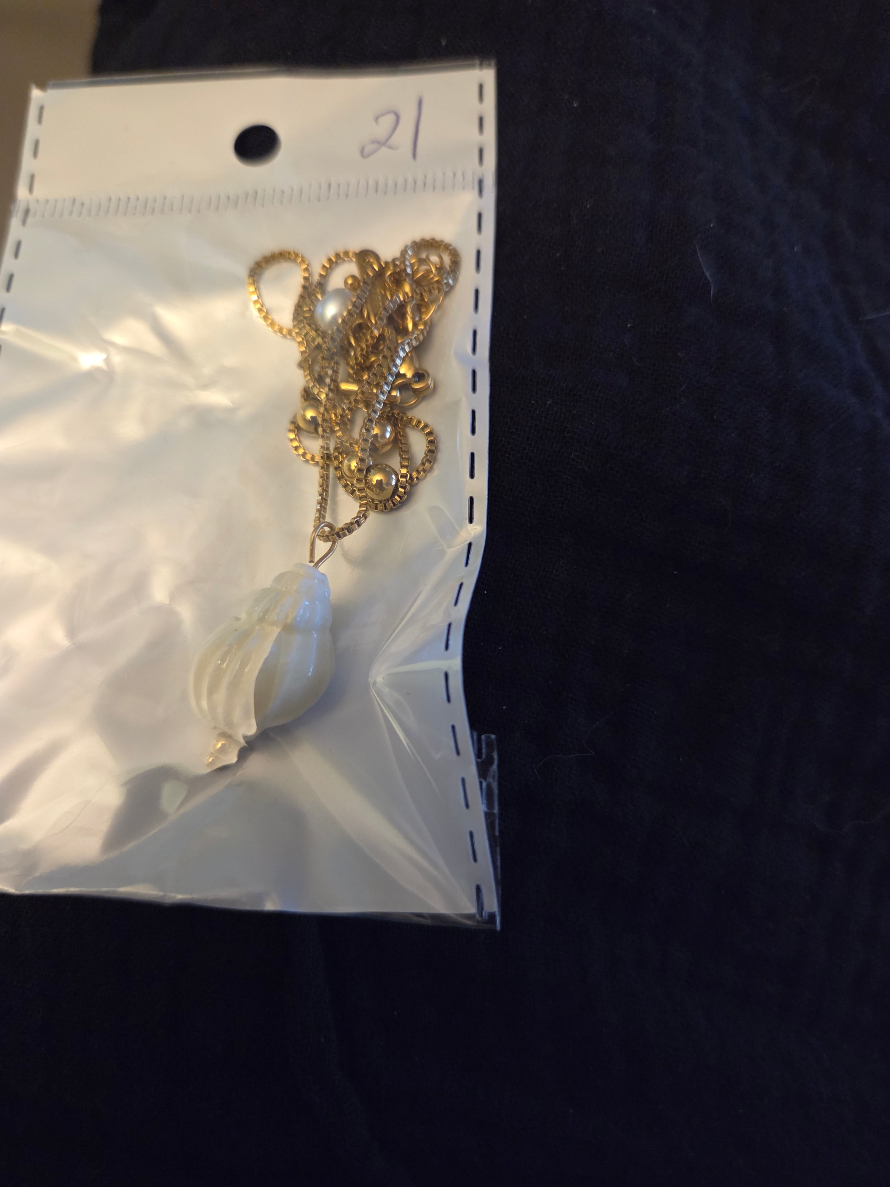 White Seashell Necklace