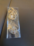 Oval White Necklace and Heart