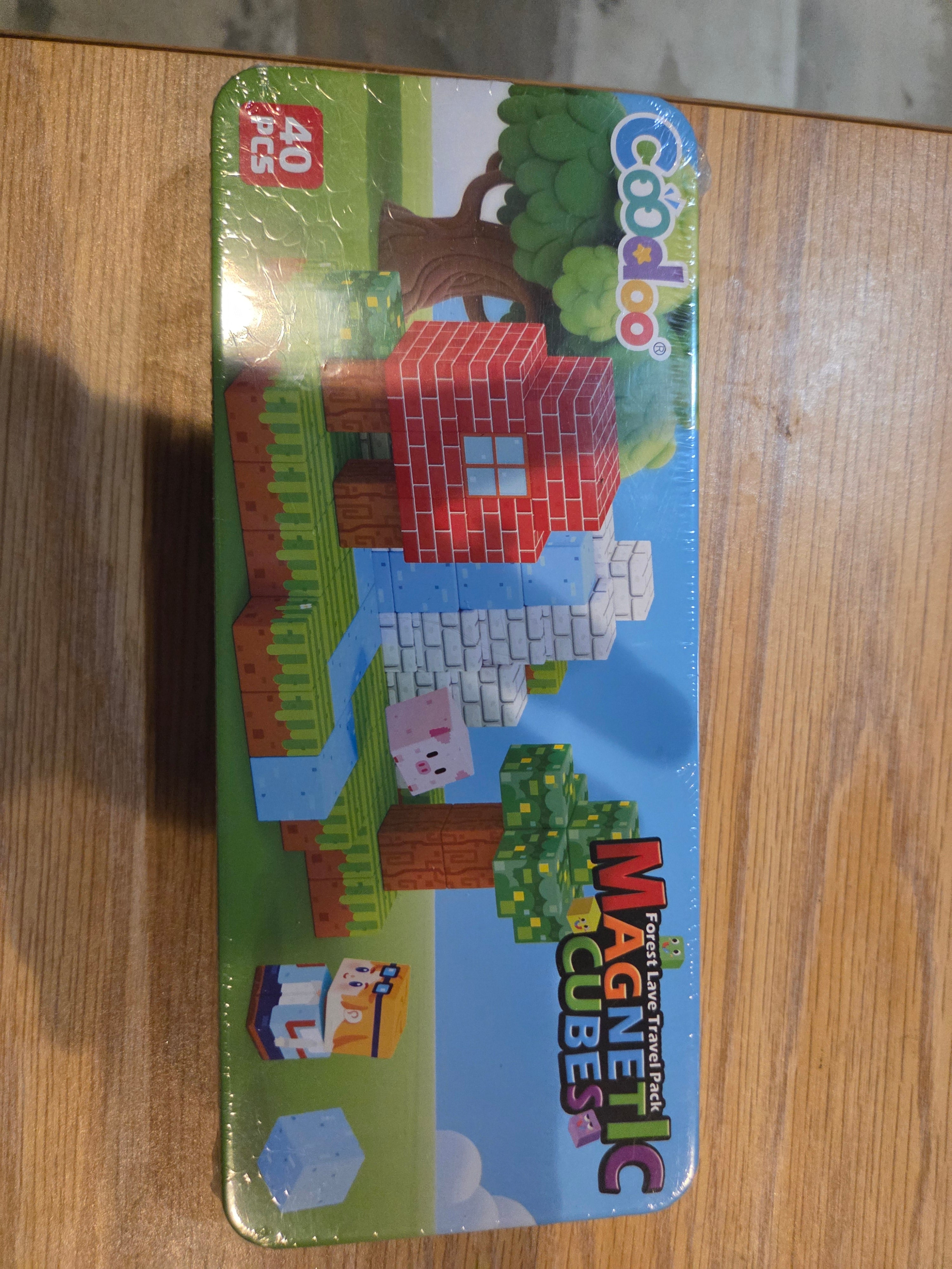 Magnetic Building Cubes Set – 40 PCS STEM Educational Toy Blocks for Kids