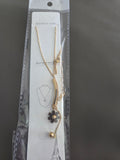 Gold Tone Daisy Pendant Necklace – Stainless Steel Flower Charm Jewelry