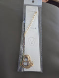 Gold Tone Paperclip Chain Necklace – Stainless Steel Statement Link Jewelry