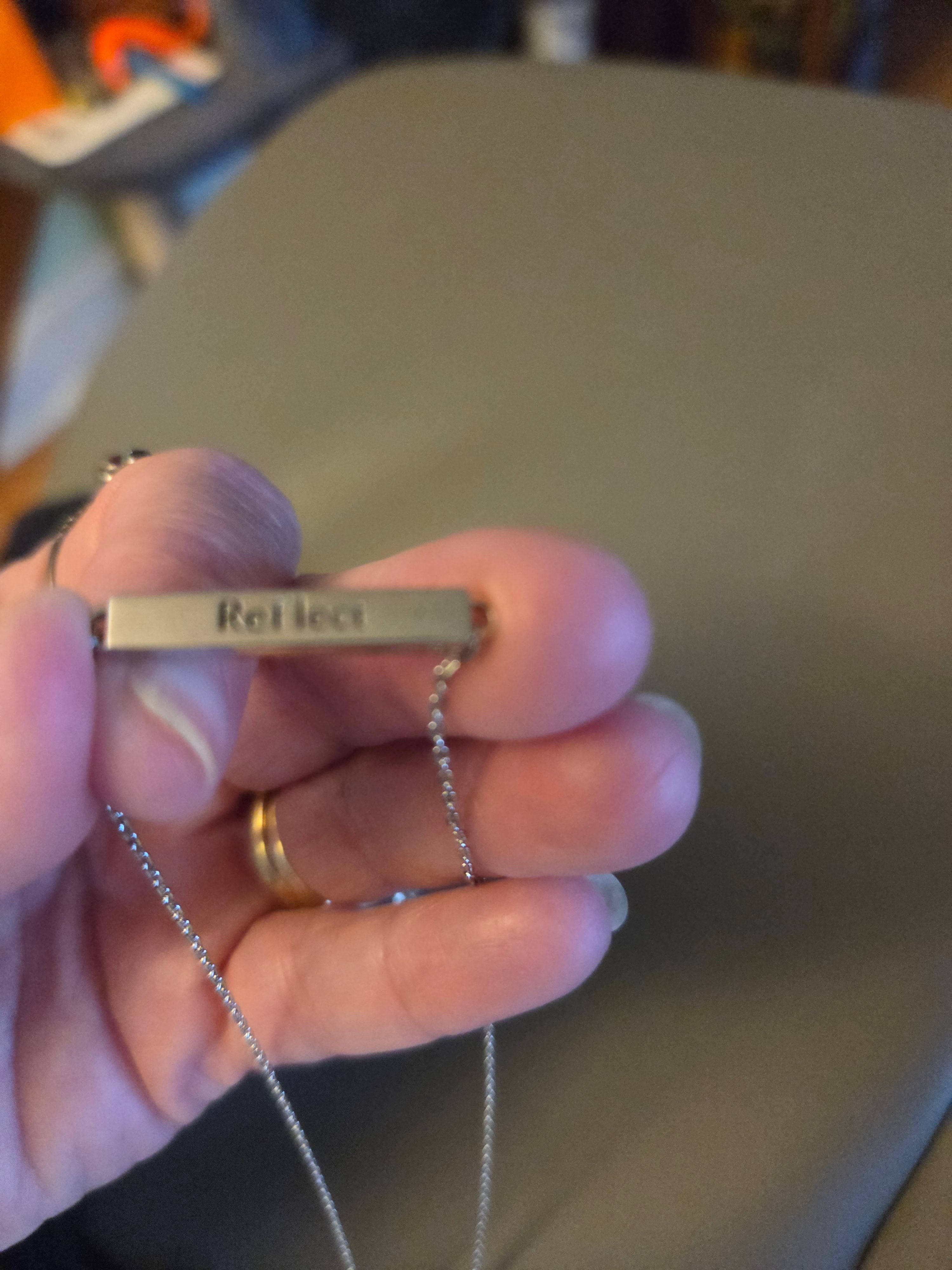 Necklace Blue square
