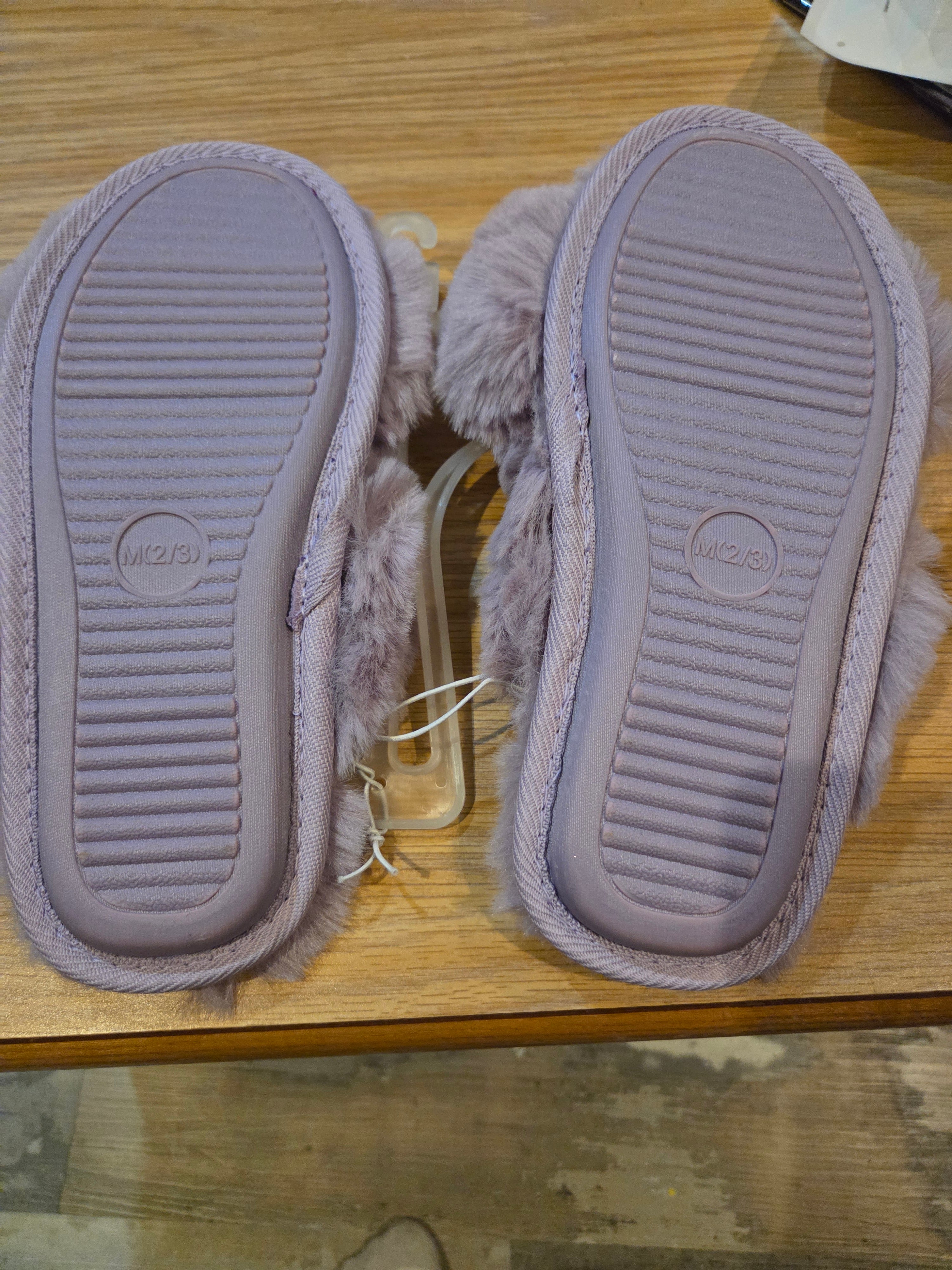 Cat & Jack purple slippers
