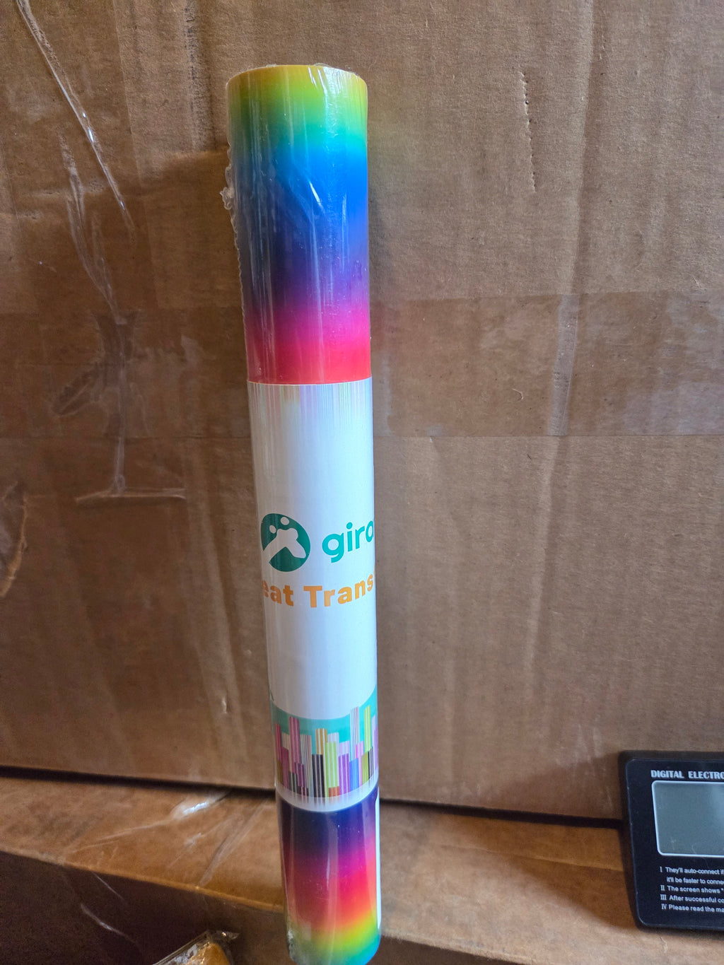 Rainbow Heat Transfer Vinyl Roll – HTV for T-Shirts (8 ft) Cricut/Silhouette Compatible